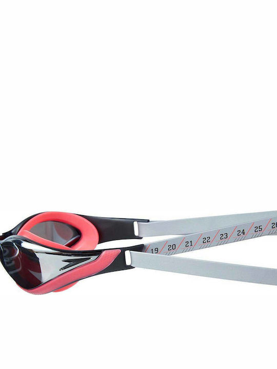 Speedo Fastskin Pure Focus 11778-D445 Schwimmbrille Erwachsene mit Antibeschlaggläsern Rot Rot
