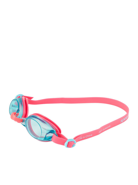 Speedo Jet Schwimmbrille Kinder mit Antibeschlaggläsern Rosa