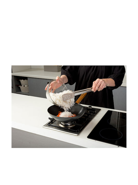 Nava Cantonese Wok made of Stainless Steel with Non-Stick Coating 28cm