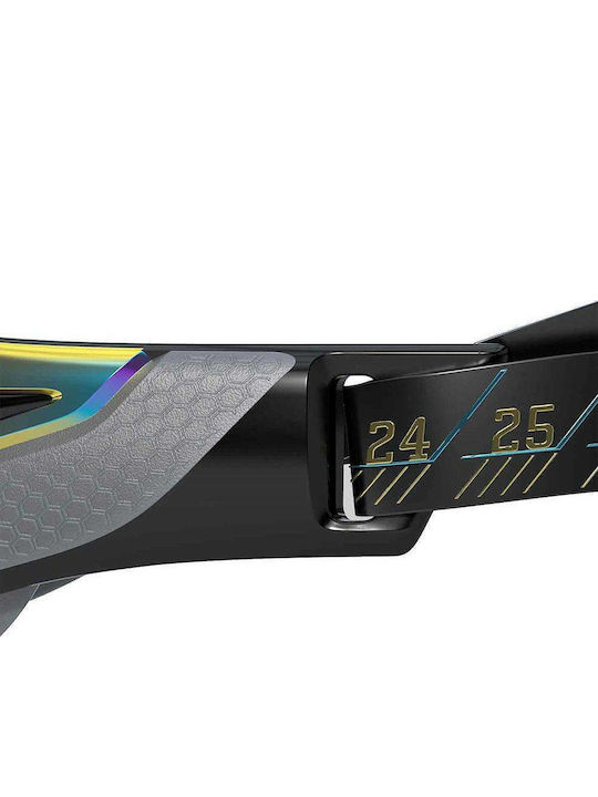 Speedo Fastskin Pure Focus 11778-D444 Swimming Goggles Adults with Anti-fog Lenses Black Black