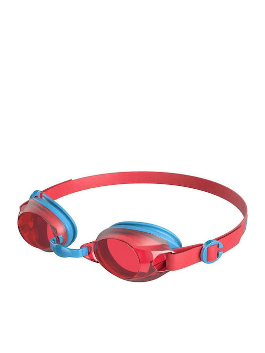 Speedo Jet 09298-C106J Γυαλιά Κολύμβησης Παιδικά με Αντιθαμβωτικούς Φακούς Κόκκινα/Μπλε Κόκκινα