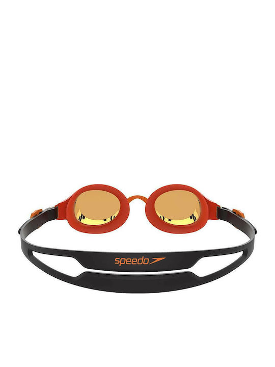 Speedo Hydropure Swimming Goggles Kids with Anti-fog Lenses Orange