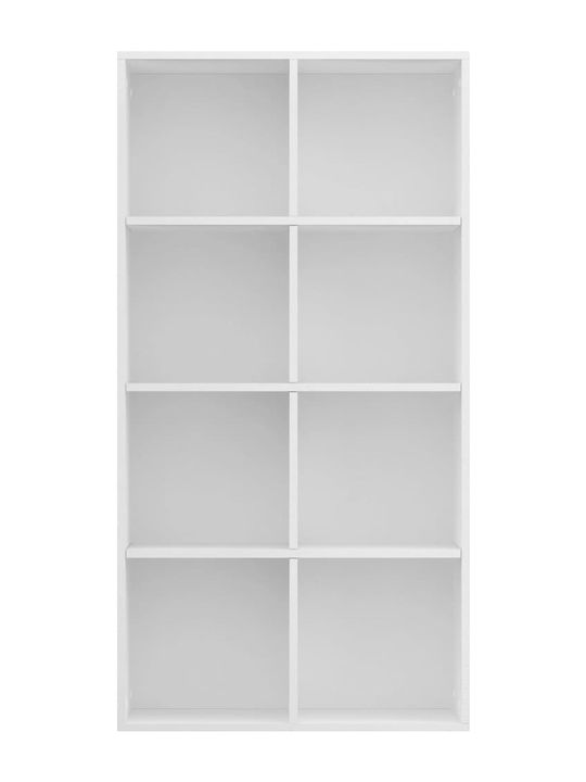 Bibliotecă Alb 66x30x130cm