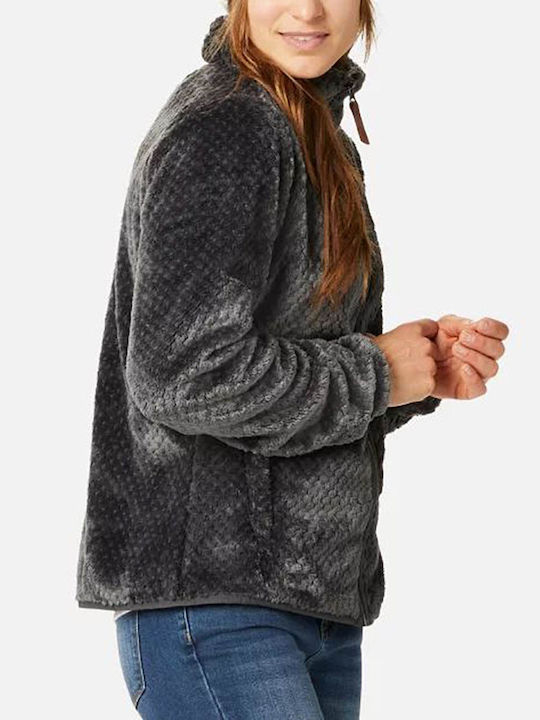 Fire Side II Women's Cardigan with Zipper Black