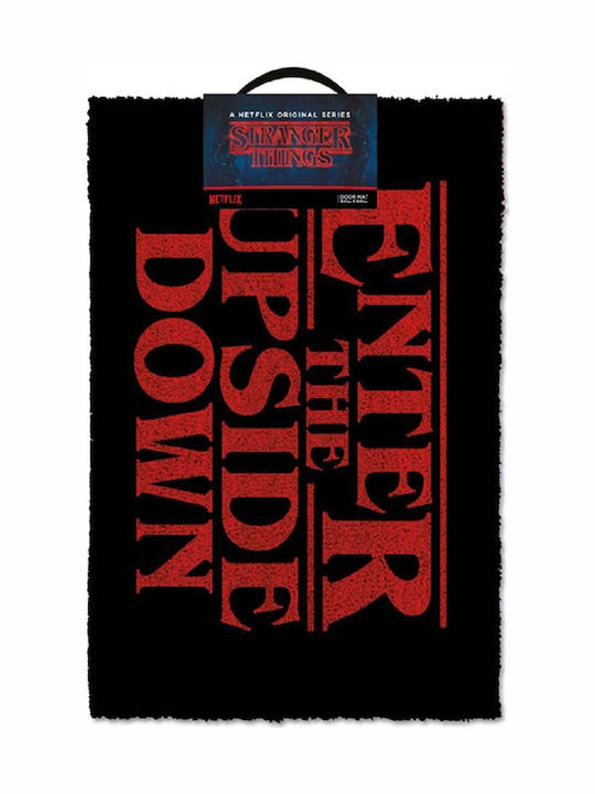 Pyramid International Coconut Fiber with Non-Slip Underside Doormat Stranger Things - Enter the Upside Down Black 40x60cm