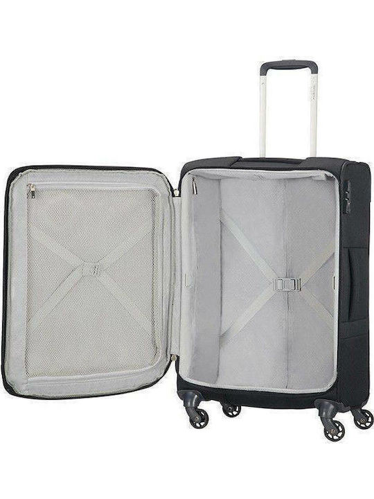 Samsonite Base Boost Spinner Μεγάλη Βαλίτσα Ταξιδίου Υφασμάτινη Μαύρη με 4 Ρόδες Ύψους 78εκ.