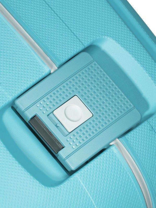 Samsonite S'cure Μεγάλη Βαλίτσα Ταξιδίου Σκληρή Τιρκουάζ με 4 Ρόδες Ύψους 75εκ.