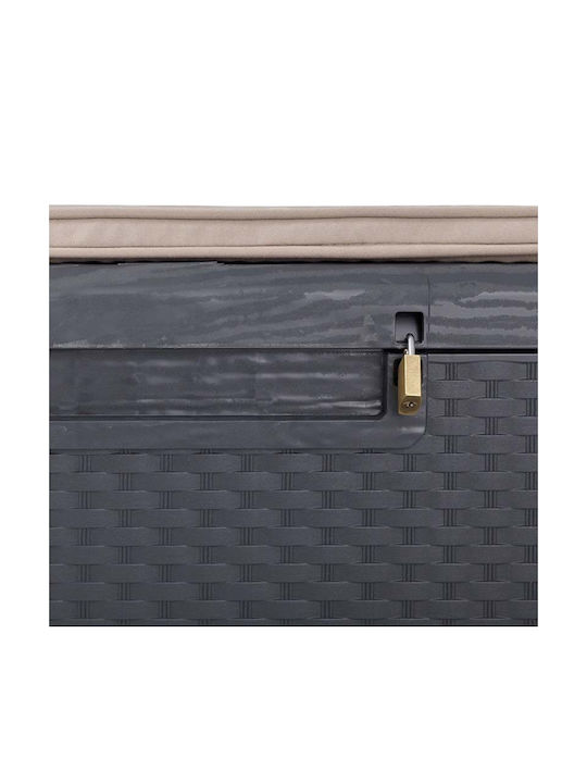 Toomax Outdoor Storage Box Porto Novo 350lt Gray L123.7xW54.5xH58.7cm