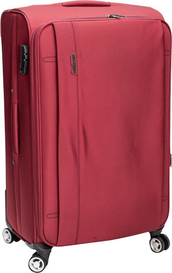 Forecast 3678 Cabin Travel Suitcase Fabric Red with 4 Wheels Height 55cm