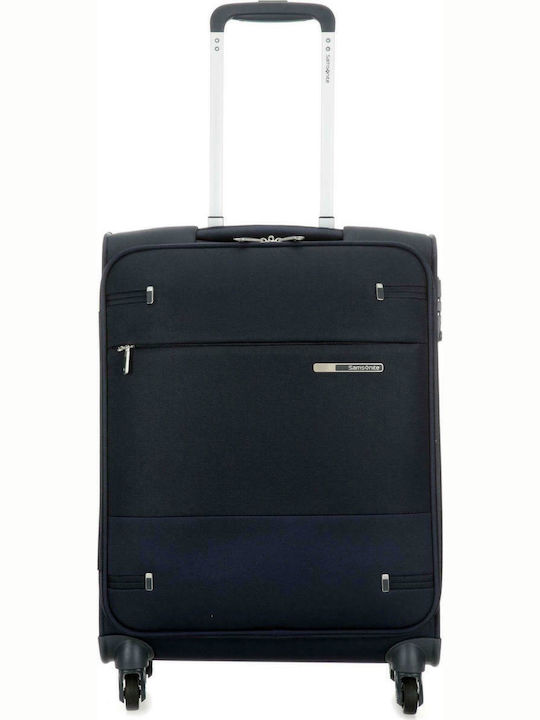 Samsonite BASE BOOST Cabin Fabric Blue Suitcase With 4 Wheels Height 55cm