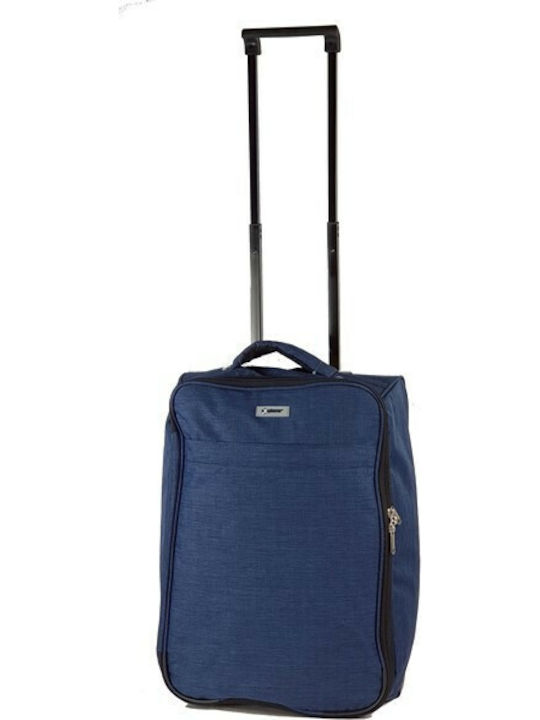 Explorer Luggage EX0524 Βαλίτσα Ταξιδίου Καμπίνας Υφασμάτινη Μπλε με 2 Ρόδες Ύψους 50εκ.