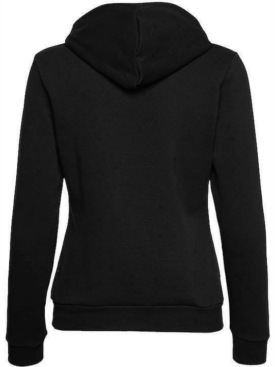 Ess Logo Damen Sweatshirt Kapuzen Schwarz
