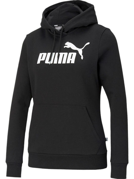 Ess Logo Damen Sweatshirt Kapuzen Schwarz