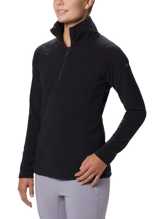 Glacial IN 1/2 Zip Дамски Суитшърт Черен