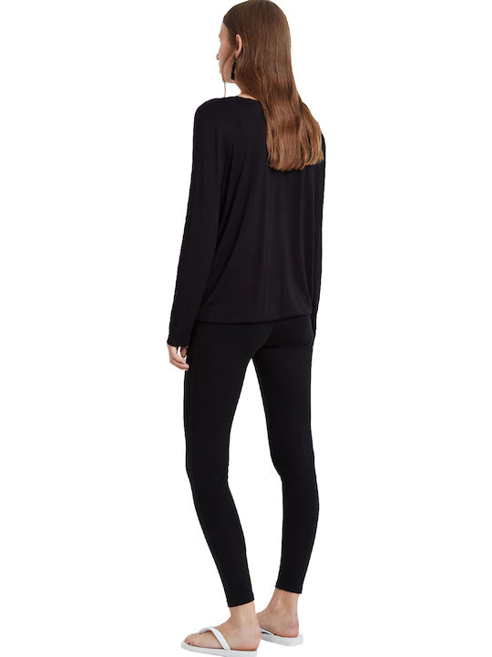 Desigual Bridget Winter Women's Blouse Long Sleeve Black