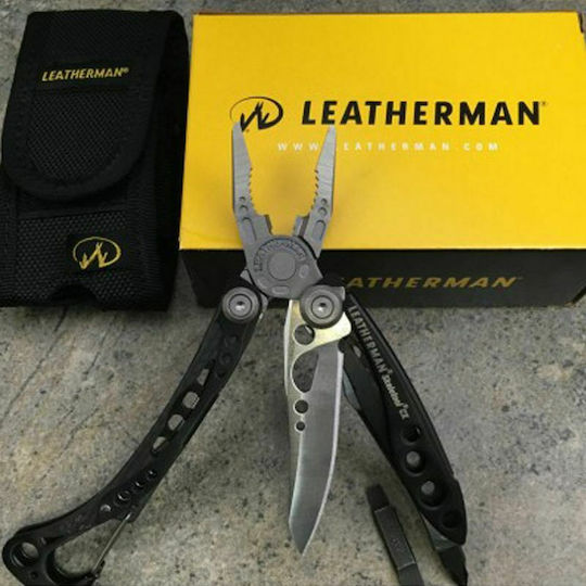 Leatherman Skeletool CX Многофункционален инструмент Survival Черен в Калъф