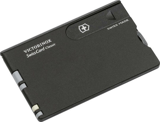 Victorinox SwissCard Classic Κάρτα Πολυεργαλείο Μαύρη σε Θήκη