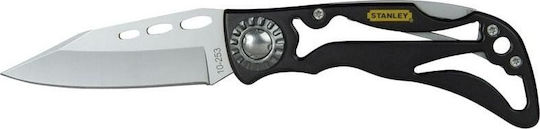 Stanley Skelett mit verstecktem Verschluss Taschenmesser Schwarz