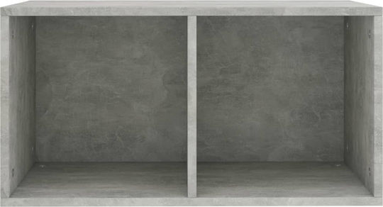 vidaXL with 1 Shelves Concrete Gray 71x36x34cm