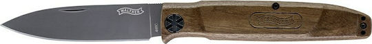 Walther BWK 5 Σουγιάς Καφέ σε Δερμάτινη Θήκη