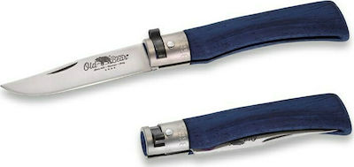 Antonini Old Bear Size S Pocket Knife Classic Blue with Blade made of Stainless Steel