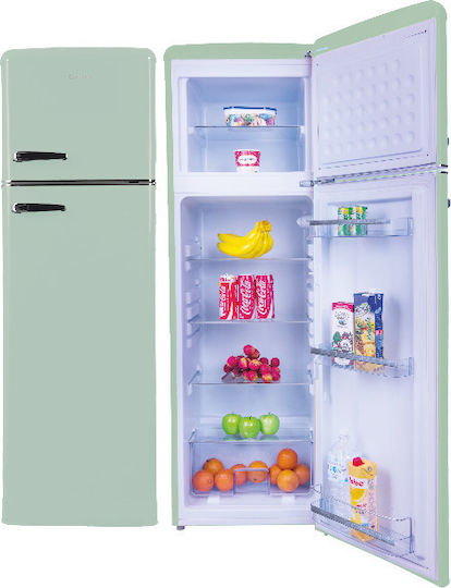 Morris Retro Double Door Refrigerator 246lt H166.5xW55xD61.5cm Turquoise MRS-31242LGLG