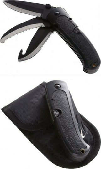 Finder 383 Lock Blade Σουγιάς με Μηχανισμό Κλειδώματος Μαύρος σε Θήκη