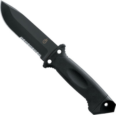 Gerber LMF II Infantry Knife Black with Blade made of Stainless Steel in Sheath