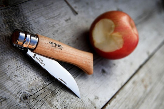 Opinel Νο.08 Σουγιάς με Μηχανισμό Κλειδώματος Καφέ
