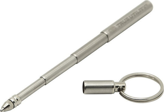 True Utility TelePen Multitool Schlüsselanhänger Grau mit Scheide TU246