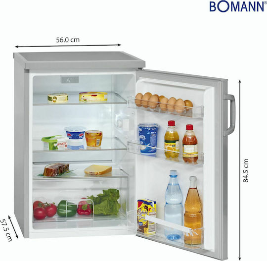 Bomann Mini Bar 133lt Υ84.5xΠ56xΒ57.5εκ. Inox VS 2195