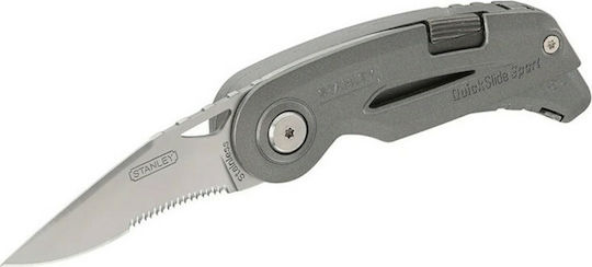 Stanley Quickslide Pocket Knife with Locking Mechanism Gray