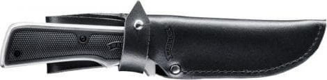 Walther Messer Schwarz in Leder-Gehäuse