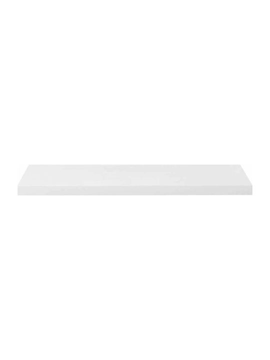 Shelves Wall White Glossy 2pcs 90x23.5x3.8cm