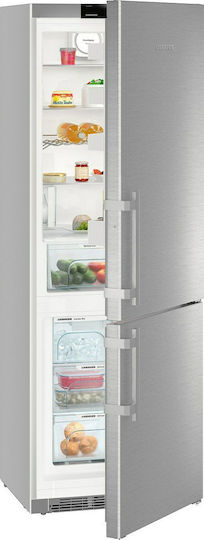 Liebherr Combină frigorifică 411lt NoFrost Î201xL70xA66.5cm. Inox CNef 5745