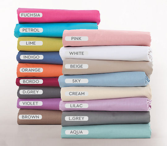 Nef-Nef Homeware Grund Bettlaken Super-Doppel 240x270cm Fuchsie