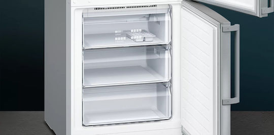Siemens Combină frigorifică 438lt NoFrost Î203xL70xA67cm. Inox KG49NXIEP