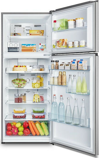 Hisense Frigider cu două uși 381lt Total NoFrost Î172xL70xA63.5cm. Inox RT488N4DC2