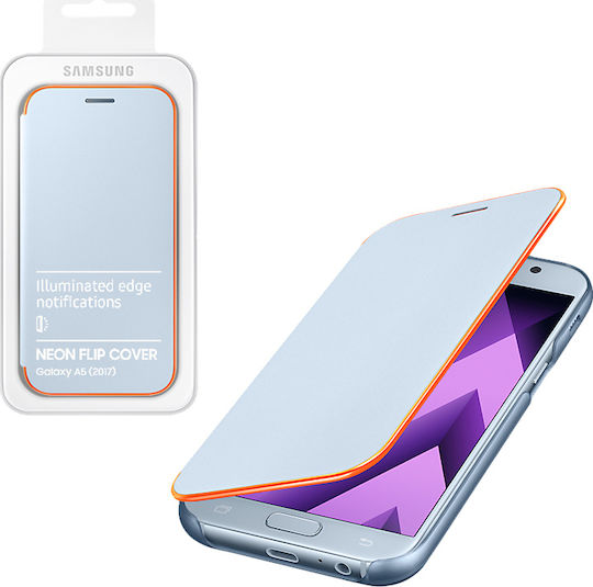 Samsung Buchen Sie Synthetisches Leder Hellblau (Galaxy A5 2017)