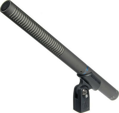 Audio Technica Shotgun / Condenser (Small Diaphragm) XLR Microphone AT897 Shock Mounted/Clip On Mounting