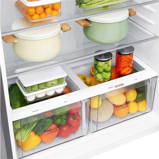 LG Frigider cu două uși 592lt Total NoFrost Î184xL86xA73cm. Inox GTB916PZHYD