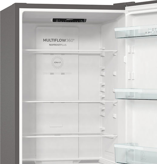 Gorenje Kühl-Gefrierkombination 300Es Total NoFrost H185xB60xT59.2cm. Inox NRK6191ES4