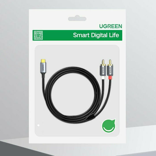 Ugreen CM451 Καλώδιο USB-C - 2x RCA 1.5m (20193)