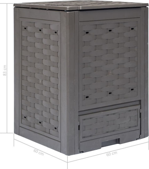 45681 Plastic Composter închis 300lt 60x60x83cm