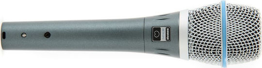 Shure Beta 87C Condenser Microphone XLR Handmade for Vocals in Silver Color