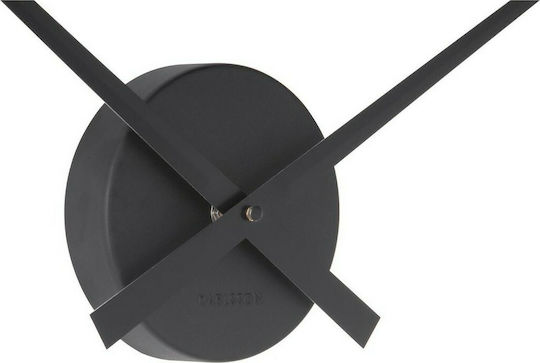 Karlsson Little Big Time Ρολόι Τοίχου Μεταλλικό Black 44x44cm