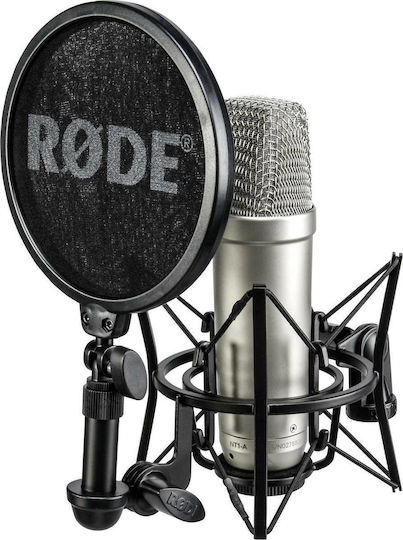 Rode NT1-A Πυκνωτικό Μικρόφωνο XLR Shock Mounted για Φωνητικά σε Χρυσό Χρώμα