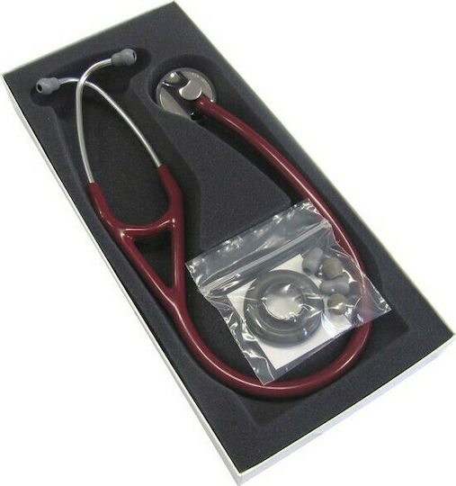 3M Littmann Master Cardiology Кардиологичен Стетоскоп с Единичен Конус Бордо