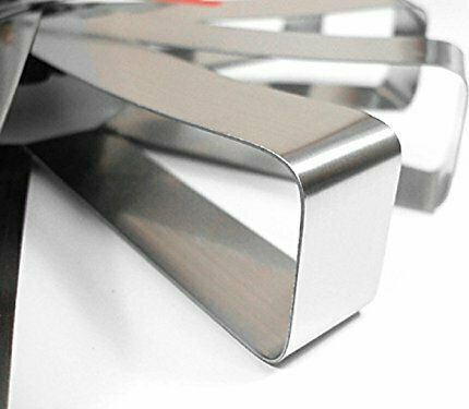 Umbra Ribbon 3D Leise Wanduhr Metallisch Silber Ø30cm