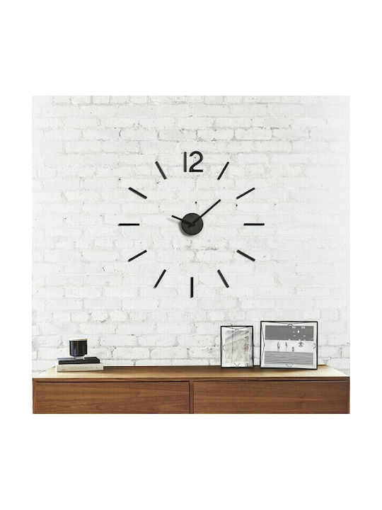 Umbra Blink 3D Wanduhr Aufkleber Kunststoff Schwarz Ø100cm